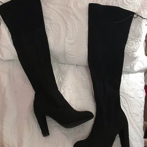 Black over the knee boots